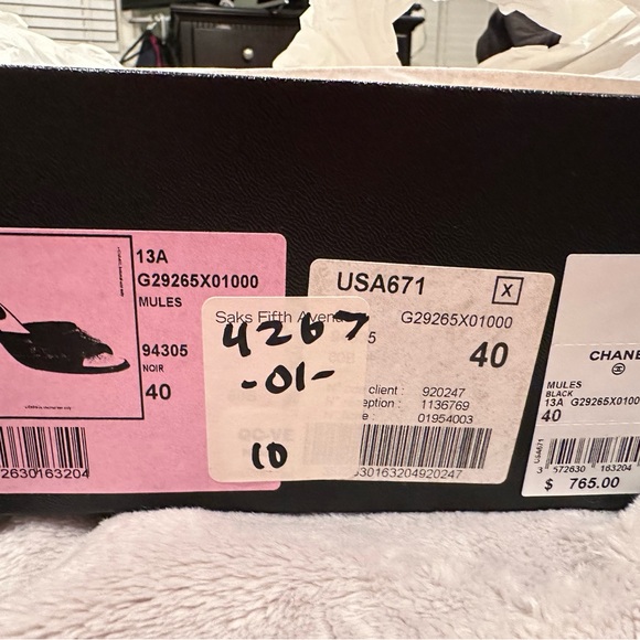 Sale! NIB Chanel Black Quilted Kitten Heels sz 40 - Picture 8 of 9